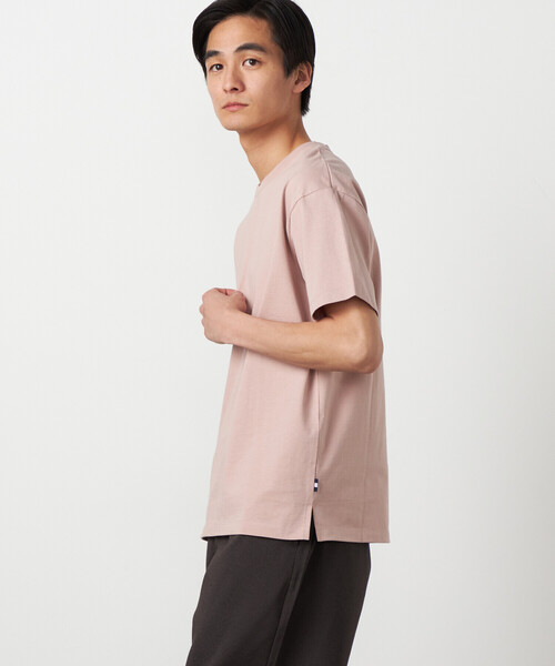 COMME CA ISM(コムサイズム)の「【接触冷感】USAコットンTシャツ(Tシャツ/カットソー・メンズ・ライトグレー/ホワイト/ネイビー/ピンク/グリーン/ワイン・LARGE/MEDIUM/X-LARGE)」の21枚目の写真