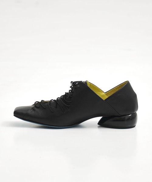 MANA(マナ)の「【MANA/マナ】lace-up square toe pumps/レースアップスクエアトゥパンプス(パンプス・レディース・ブラック/シルバー・40/39/38/37)」の5枚目の写真