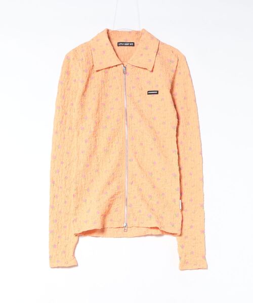 Little sunny bite(リトルサニーバイト)の「littlesunnybite/リトルサニーバイト/floral zip up cardigan(カーディガン/ボレロ・レディース・アイボリー/ピンク/オレンジ・M/S)」の13枚目の写真