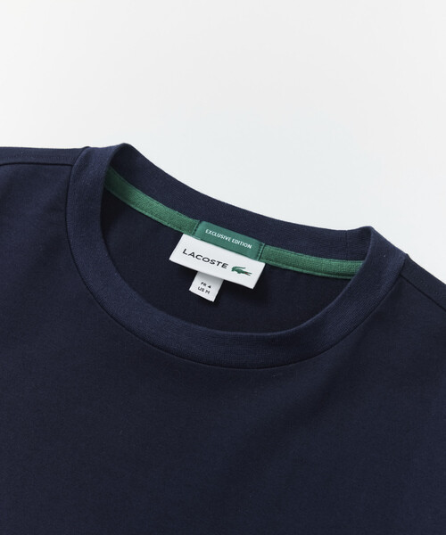 LACOSTE(ラコステ)の「LACOSTE/ラコステ 【別注】スピンドル付き 半袖Tシャツ 吸水性 接触冷感 リラックスシルエット(Tシャツ/カットソー・メンズ・ブラック/ネイビー/ピンク/イエロー/オリーブ/オフホワイト・SMALL/MEDIUM/LARGE)」の10枚目の写真