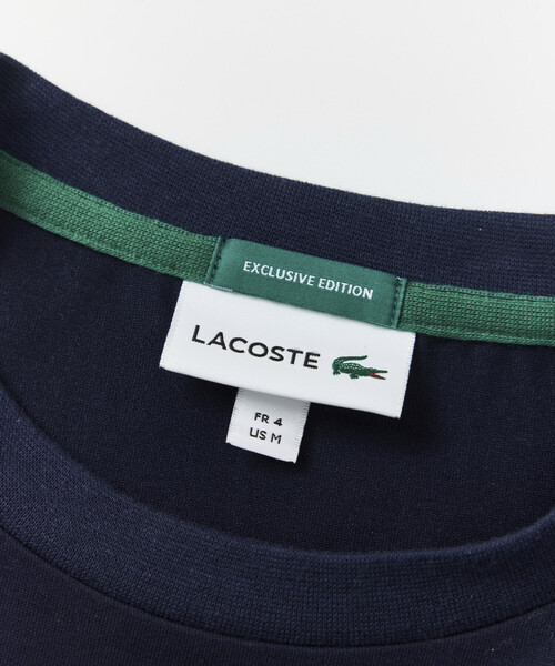 LACOSTE(ラコステ)の「LACOSTE/ラコステ 【別注】スピンドル付き 半袖Tシャツ 吸水性 接触冷感 リラックスシルエット(Tシャツ/カットソー・メンズ・ブラック/ネイビー/ピンク/イエロー/オリーブ/オフホワイト・SMALL/MEDIUM/LARGE)」の11枚目の写真