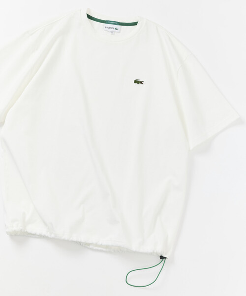 LACOSTE(ラコステ)の「LACOSTE/ラコステ 【別注】スピンドル付き 半袖Tシャツ 吸水性 接触冷感 リラックスシルエット(Tシャツ/カットソー・メンズ・ブラック/ネイビー/ピンク/イエロー/オリーブ/オフホワイト・SMALL/MEDIUM/LARGE)」の20枚目の写真