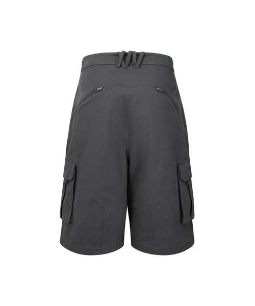 NACHE(ナチェ)の「WIDE CARGO HALF PANTS (UNISEX) CHARCOAL(その他パンツ・レディース・その他・0/1/2)」の4枚目の写真