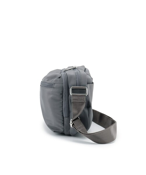 ITS'DEMO（イッツデモ）の「【8ポケット】裏地ストライプショルダー（ショルダーバッグ・レディース・ベビーピンク/ナチュラル/チャコールグレー/ブラック・00）」の13枚目の写真