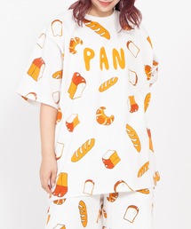 PUNYUS | 【新サイズ】フード総柄Ｔシャツ(PAN)(Tシャツ/カットソー)
