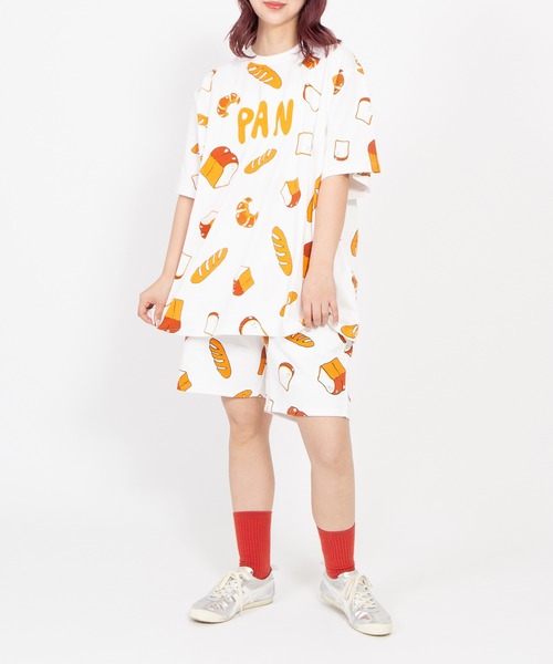 PUNYUS（プニュズ）の「【新サイズ】フード総柄Ｔシャツ(PAN)（Tシャツ/カットソー・レディース・ベージュ・1/2/3/4/5）」の12枚目の写真