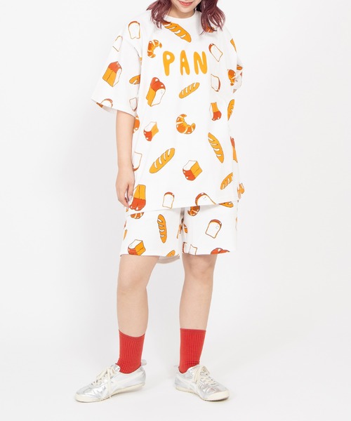 PUNYUS（プニュズ）の「【新サイズ】フード総柄Ｔシャツ(PAN)（Tシャツ/カットソー・レディース・ベージュ・1/2/3/4/5）」の11枚目の写真