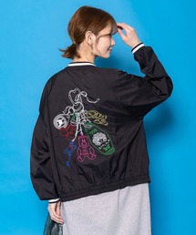 ScoLar | ScoLar(スカラー) じゃらじゃらスカラーキーホルダー刺繍ブルゾン(ブルゾン)