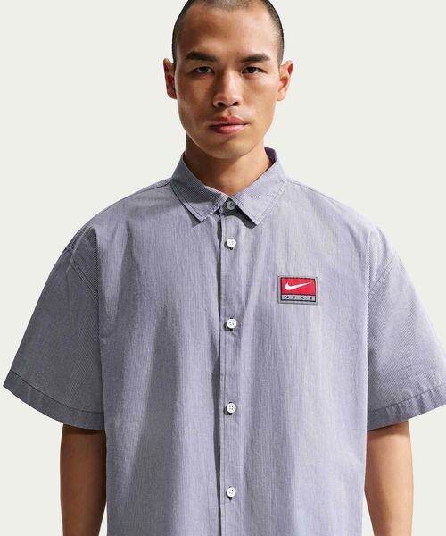ナイキ ライフ メンズ ショートスリーブ ボタンダウン トップス / Nike