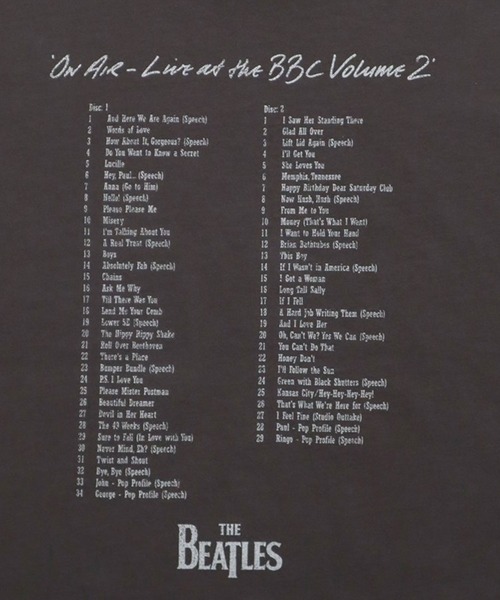 SVEC(シュベック)の「BEATLES ビートルズ レコードプリント S/S Tシャツ(Tシャツ/カットソー・レディース・チャコールグレー・LL/M/L)」の5枚目の写真