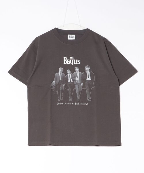 SVEC(シュベック)の「BEATLES ビートルズ レコードプリント S/S Tシャツ(Tシャツ/カットソー・レディース・チャコールグレー・LL/M/L)」の3枚目の写真