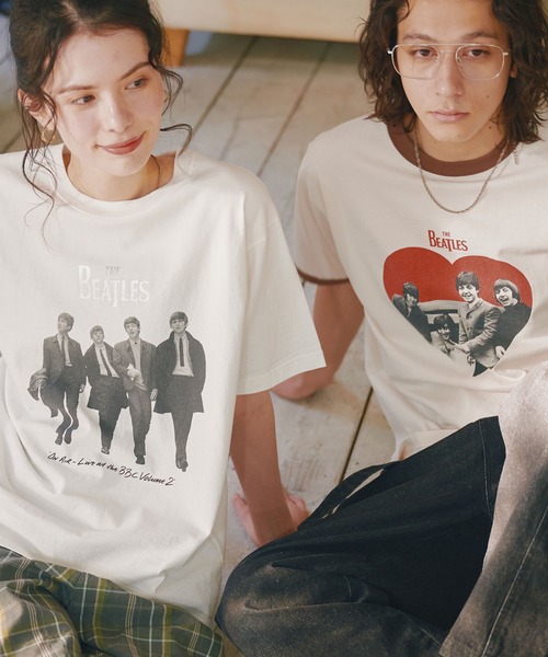 SVEC(シュベック)の「BEATLES ビートルズ レコードプリント S/S Tシャツ(Tシャツ/カットソー・レディース・チャコールグレー・LL/M/L)」の6枚目の写真