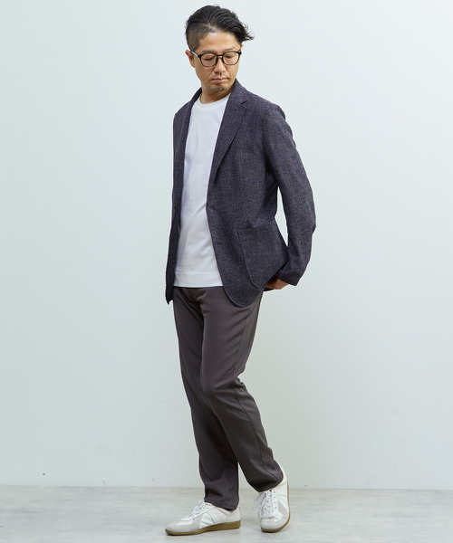 MEN'S MELROSE(メンズメルローズ)の「マーセライズドスムースTシャツ(Tシャツ/カットソー・メンズ・ホワイト/ミント・2/3)」の17枚目の写真