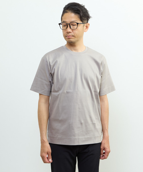 MEN'S MELROSE(メンズメルローズ)の「マーセライズドスムースTシャツ(Tシャツ/カットソー・メンズ・ホワイト/ミント・2/3)」の22枚目の写真