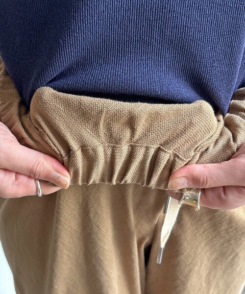DouDou(ドゥドゥ)の「【全骨格細見え!】リネンバイヤスパンツ(その他パンツ・レディース・ホワイト/ブラック/ベージュ・36/38)」の5枚目の写真