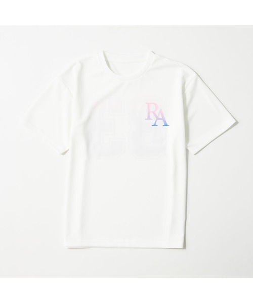 repipi armario(レピピ アルマリオ)の「repipi armario レピピアルマリオ 半袖Tシャツ ゆったりシルエット ナンバリング グラデーション(Tシャツ/カットソー・キッズ・ホワイト/ブラック/サックスブルー・160cm/140cm/150cm/170cm)」の2枚目の写真