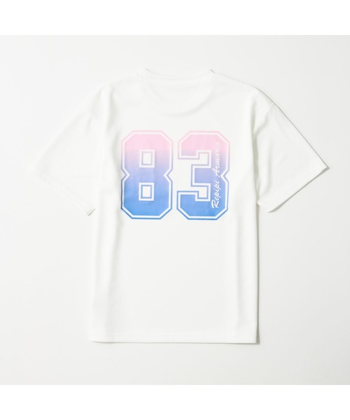 repipi armario(レピピ アルマリオ)の「repipi armario レピピアルマリオ 半袖Tシャツ ゆったりシルエット ナンバリング グラデーション(Tシャツ/カットソー・キッズ・ホワイト/ブラック/サックスブルー・160cm/140cm/150cm/170cm)」の11枚目の写真