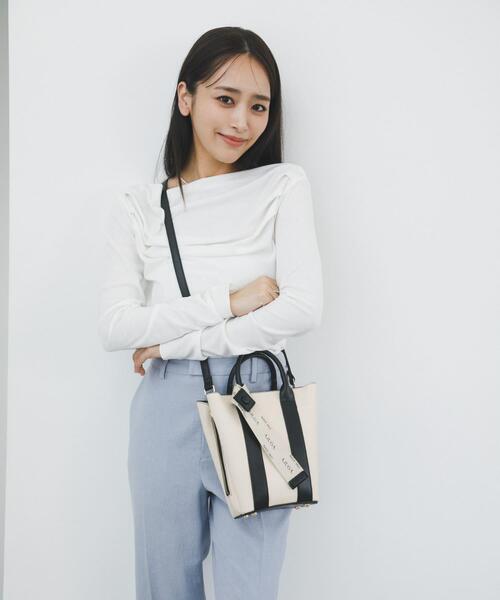 RODE SKO(ロデスコ)の「『別注』AJUGA.×RODE SKO ロゴリボン付ショルダーバッグ(ショルダーバッグ・レディース・オフホワイト/アイボリー/イエロー/ベージュ・ONE)」の20枚目の写真