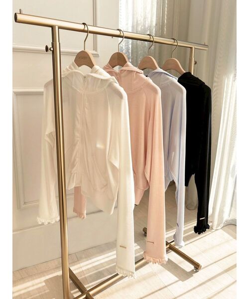 RESEXXY（リゼクシー）の「【UVカット】ベーシックパーカー（パーカー・レディース・ピンク/ホワイト・FREE）」の20枚目の写真