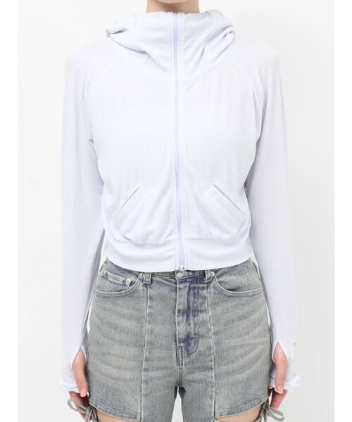 RESEXXY（リゼクシー）の「【UVカット】ベーシックパーカー（パーカー・レディース・ピンク/ホワイト・FREE）」の22枚目の写真