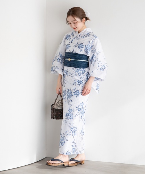 ゆかた館グレース（ユカタカングレース）の「こだわりセパレート浴衣５点セット（浴衣・レディース・ネイビー系1/ネイビー系2/ブルーグレー/ブルー系3/ブルー系1/ブルー系2/ネイビー系3/ベージュ系・FREE）」の16枚目の写真