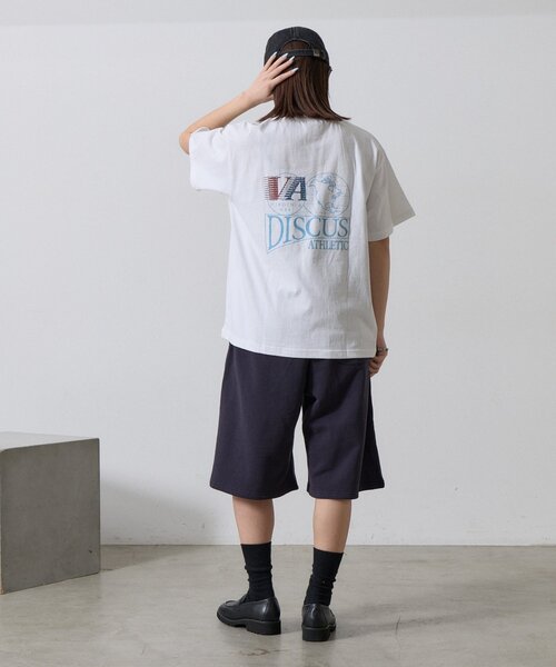 goocy（グーシー）の「【DISCUS】グラフィック半袖T（Tシャツ/カットソー・レディース・ネイビー/オレンジ/ホワイト・FREE）」の12枚目の写真
