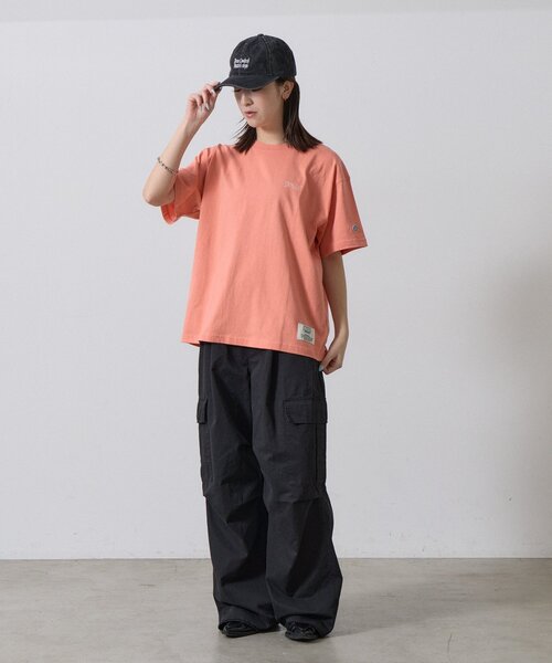 goocy（グーシー）の「【DISCUS】グラフィック半袖T（Tシャツ/カットソー・レディース・ネイビー/オレンジ/ホワイト・FREE）」の21枚目の写真