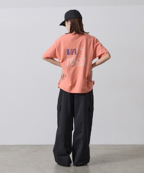 goocy（グーシー）の「【DISCUS】グラフィック半袖T（Tシャツ/カットソー・レディース・ネイビー/オレンジ/ホワイト・FREE）」の22枚目の写真