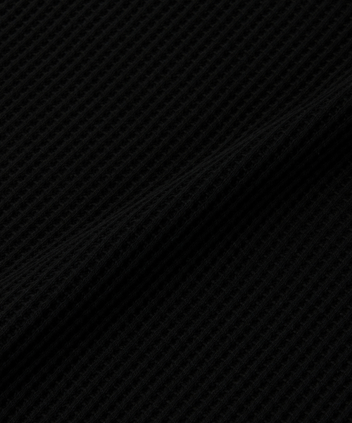 MAISON MINED(メゾンミネド)の「BASIC WAFFLE HENLEY NECK BLACK(Tシャツ/カットソー・メンズ・その他・SMALL/MEDIUM/LARGE)」の11枚目の写真