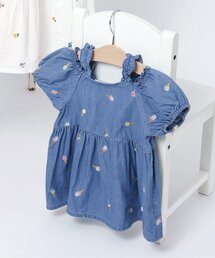 apres les cours | 【リンク】肩フリルアソート刺繍チュニック(シャツ/ブラウス)