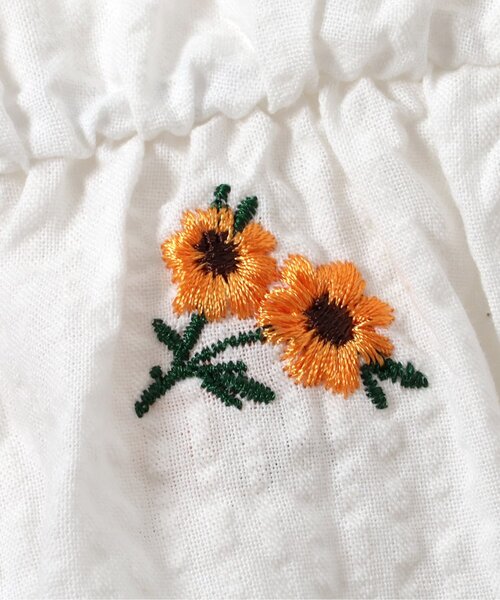 apres les cours(アプレレクール)の「【リンク】肩フリルアソート刺繍チュニック(シャツ/ブラウス・キッズ・チェック/インディゴブルー/その他3・80/90/100/110/120/130/140)」の12枚目の写真