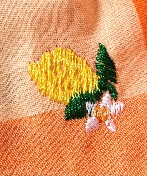 apres les cours(アプレレクール)の「【リンク】肩フリルアソート刺繍チュニック(シャツ/ブラウス・キッズ・チェック/インディゴブルー/その他3・80/90/100/110/120/130/140)」の16枚目の写真