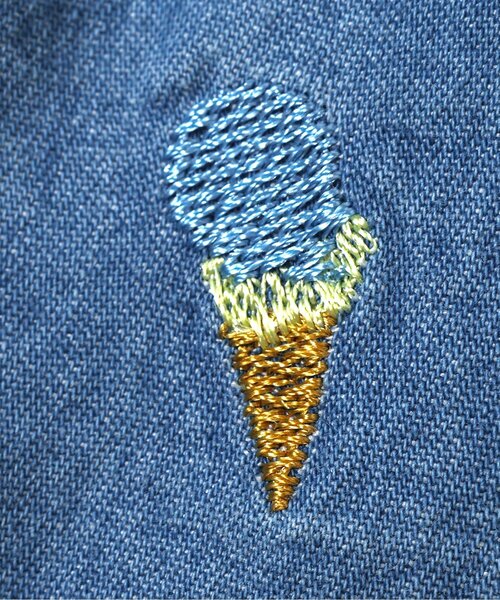 apres les cours(アプレレクール)の「【リンク】肩フリルアソート刺繍チュニック(シャツ/ブラウス・キッズ・チェック/インディゴブルー/その他3・80/90/100/110/120/130/140)」の17枚目の写真