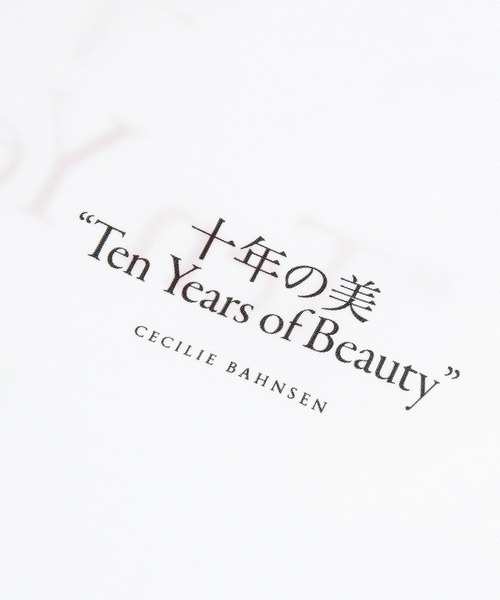 CECILIE BAHNSEN(セシリー バンセン)の「LONG SLEEVE T-SHIRT-TEN YEARS OF BEAUTY(Tシャツ/カットソー・レディース・レッド・S/M)」の7枚目の写真