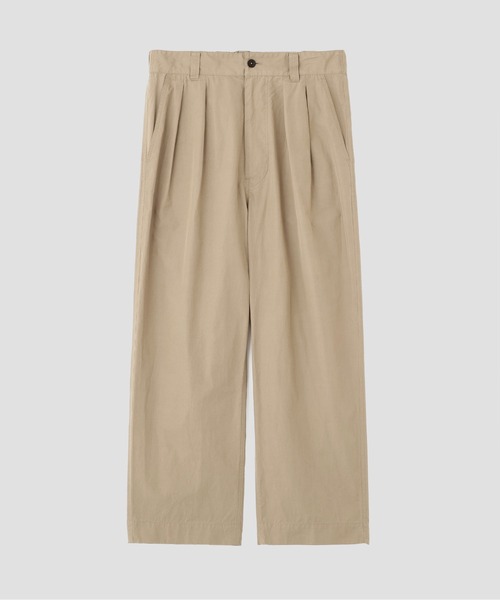 MHL.(エムエイチエル)の「FINE COMPACT COTTON POPLIN(その他パンツ・メンズ・ネイビー/ベージュ・SMALL/MEDIUM/LARGE/X-LARGE)」の3枚目の写真