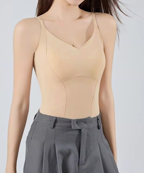 Miniministore(ミニミニストア)の「カップ付きキャミソールUバックブラトップ(キャミソール・レディース・アイボリー/ブラック/ベージュ/モカ・FREE)」の18枚目の写真