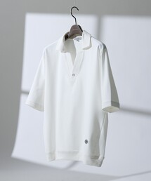 DESIGNWORKS（デザインワークス）の「【接触冷感 / COVEROSS(R) 】スキッパーポロシャツ / セットアップ対応（ポロシャツ）」