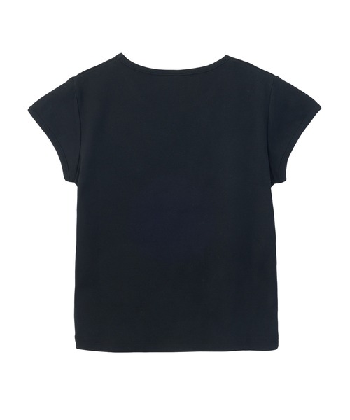 X-girl(エックスガール)の「FACE AND LOGO PATCH S/S BABY TEE(Tシャツ/カットソー・レディース・ホワイト/ブラック/ピンク・S/M)」の7枚目の写真