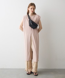 power shoulder cut onepiece / パワーショルダーカットワンピース