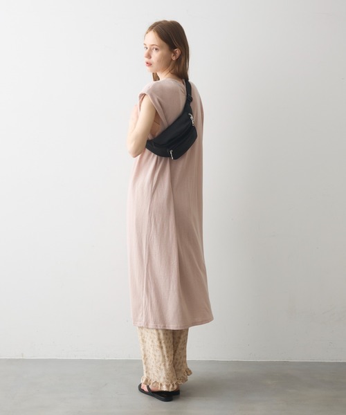 Crisp（クリスプ）の「power shoulder cut onepiece / パワーショルダーカットワンピース（ワンピース・レディース・ピンク/ブラウン・FREE）」の15枚目の写真