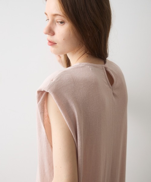 Crisp（クリスプ）の「power shoulder cut onepiece / パワーショルダーカットワンピース（ワンピース・レディース・ピンク/ブラウン・FREE）」の20枚目の写真