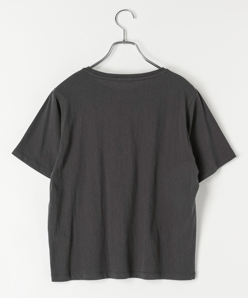LEPSIM(レプシィム)の「フロッキーロゴプリントT 787868(Tシャツ/カットソー・レディース・パープル/チャコールグレー/オフホワイト・FREE)」の10枚目の写真