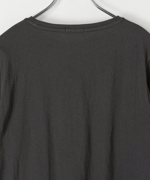 LEPSIM(レプシィム)の「フロッキーロゴプリントT 787868(Tシャツ/カットソー・レディース・パープル/チャコールグレー/オフホワイト・FREE)」の6枚目の写真
