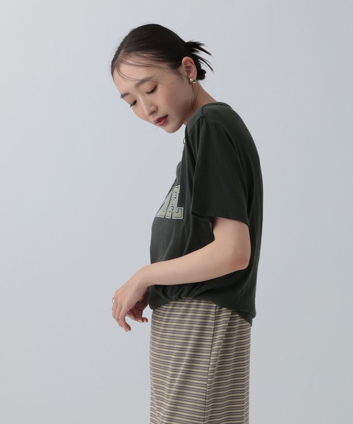 LEPSIM(レプシィム)の「フロッキーロゴプリントT 787868(Tシャツ/カットソー・レディース・パープル/チャコールグレー/オフホワイト・FREE)」の19枚目の写真