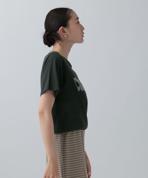 LEPSIM(レプシィム)の「フロッキーロゴプリントT 787868(Tシャツ/カットソー・レディース・パープル/チャコールグレー/オフホワイト・FREE)」の20枚目の写真