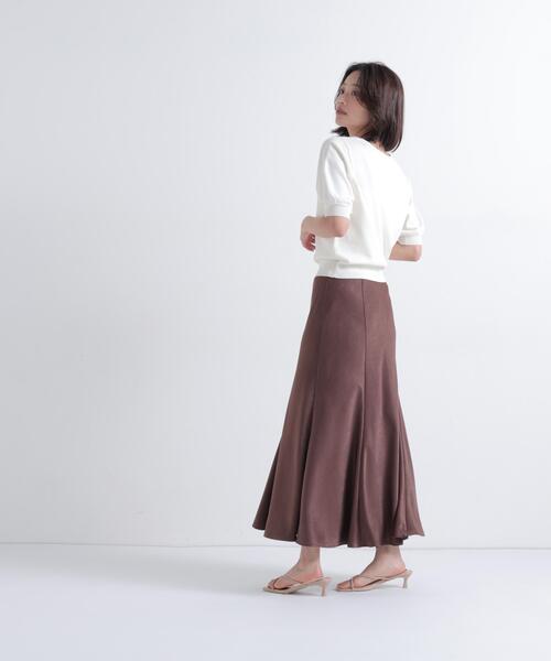 NATURAL BEAUTY BASIC(ナチュラルビューティーベーシック)の「Vネックレーストリムニット(ニット/セーター・レディース・オフホワイト/ブルー/ブラック・フリ-)」の14枚目の写真
