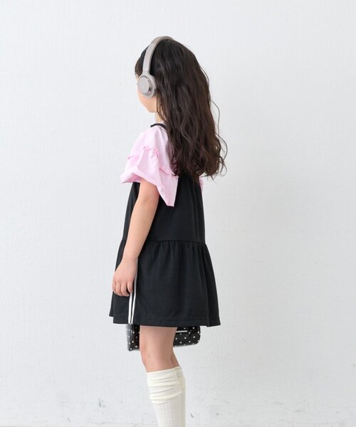 CIAOPANIC TYPY(チャオパニックティピー)の「【KIDS】Wサイドラインランジェリーレースキャミチュニック(ZOZO限定)(タンクトップ・キッズ・ブラック/ネイビー・110/130/150)」の22枚目の写真