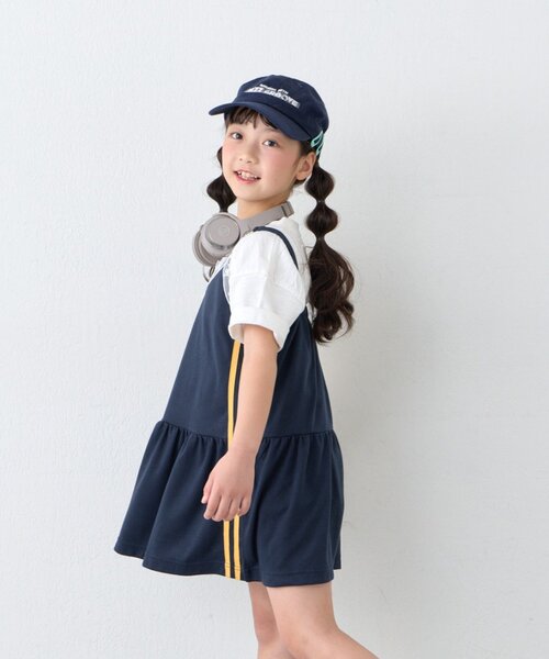 CIAOPANIC TYPY(チャオパニックティピー)の「【KIDS】Wサイドラインランジェリーレースキャミチュニック(ZOZO限定)(タンクトップ・キッズ・ブラック/ネイビー・110/130/150)」の18枚目の写真