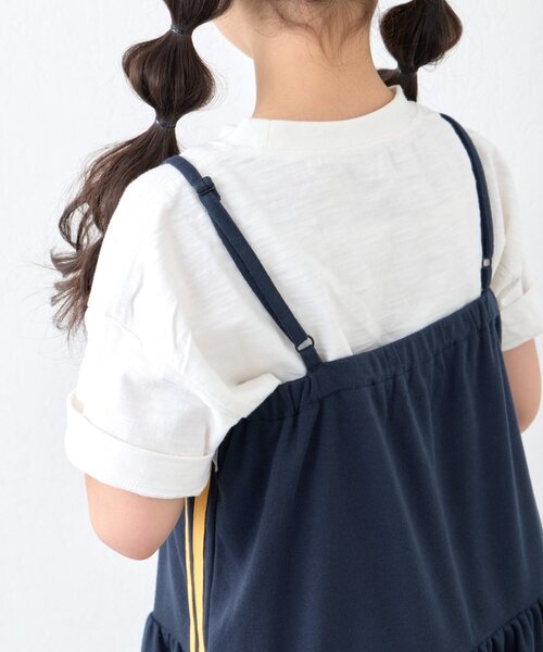 CIAOPANIC TYPY(チャオパニックティピー)の「【KIDS】Wサイドラインランジェリーレースキャミチュニック(ZOZO限定)(タンクトップ・キッズ・ブラック/ネイビー・110/130/150)」の15枚目の写真