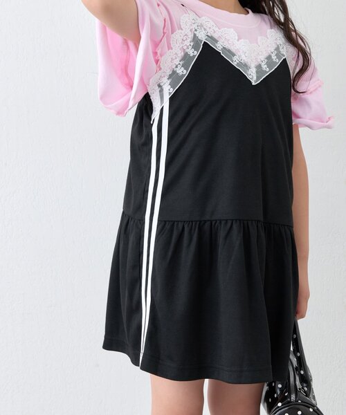 CIAOPANIC TYPY(チャオパニックティピー)の「【KIDS】Wサイドラインランジェリーレースキャミチュニック(ZOZO限定)(タンクトップ・キッズ・ブラック/ネイビー・110/130/150)」の13枚目の写真